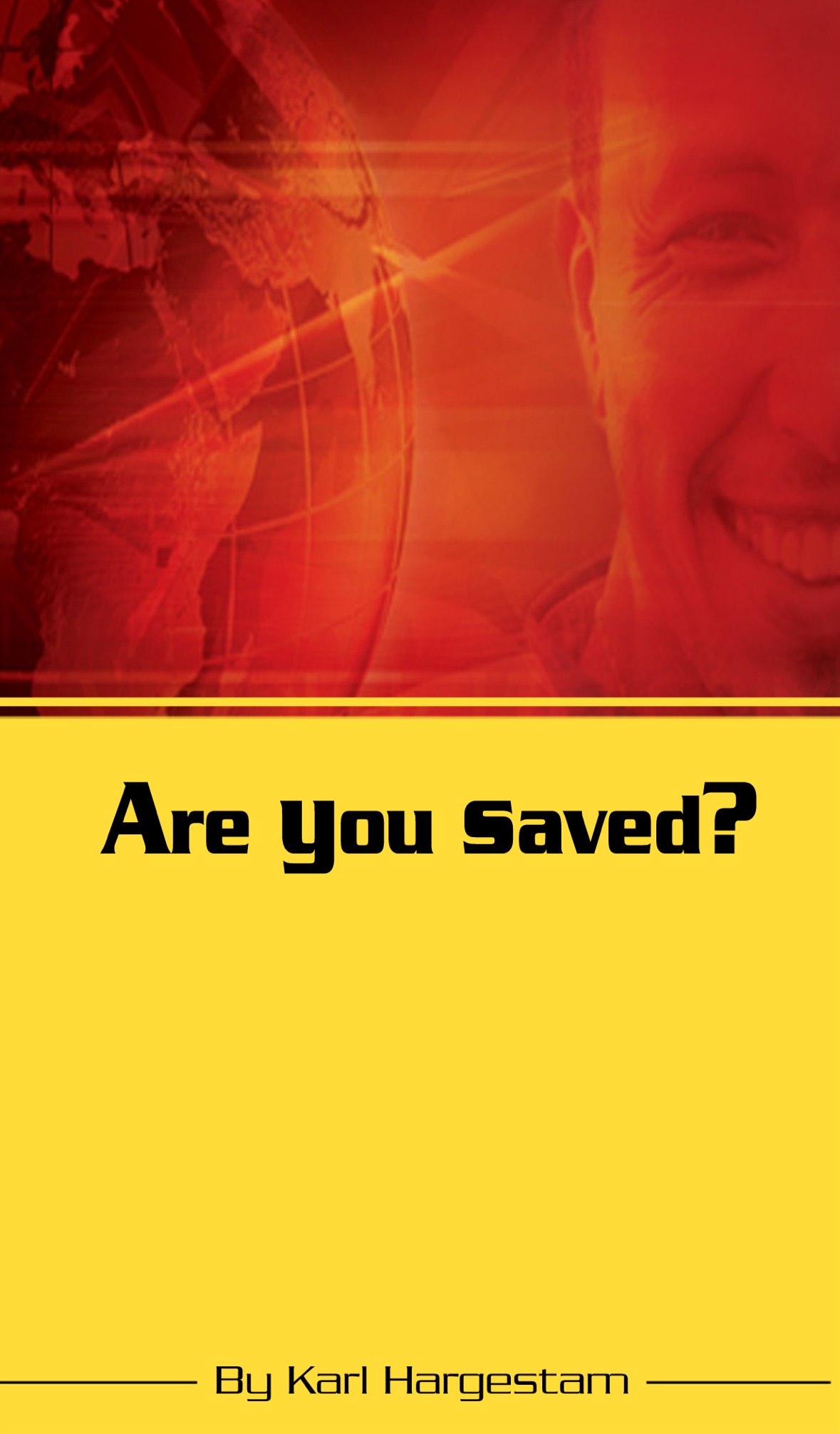 Original cover of the Are You Saved? salvation booklet